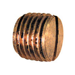 1/4 Inch Brass Pipe Slotted Pipe Plug