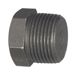 1/4 Inch Mnpt Black Forged Steel Hex Head Pipe Plug