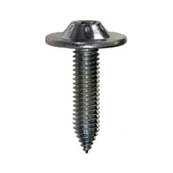 M6 x 1 x 25 mm Coarse Bright Zinc Steel Starter Point Torx Pan Washer Head Body Bolt