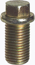 M14 x 1.5 x 13 mm Yellow Bright Zinc Plated Steel Oil Drain Plug