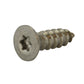 #6 x 1/2 Inch Stainless Steel Torx Pin Flat Head Tamper Resistant Sheet Metal Screw