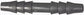 3/16 Inch x 3/16 Inch Black Nylon Vacuum and Washer Hose Barbed Line Connector