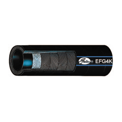 1/2 Inch ID x 0.94 Inch OD Black Synthetic Rubber EFG4K Spiral Wire Hose - Sold Per Foot
