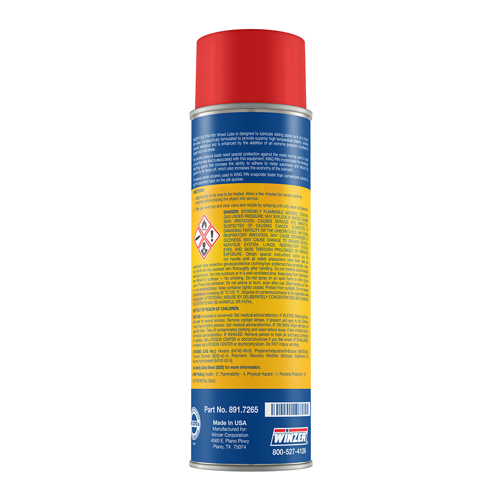 Winzer King Pin Fifth Wheel Lube - 15.5 Oz Net. Weight - Aerosol