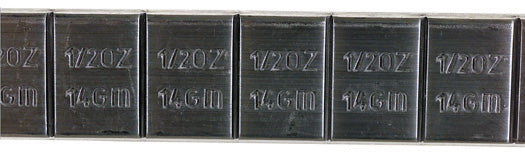 6 Oz. Lead Adhesiveesive Tape Weight-.2813 Inch x .75 Inch - 30 Per Box