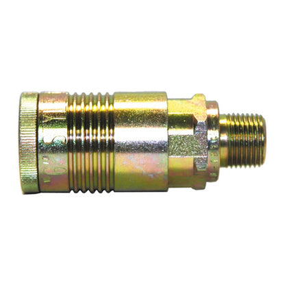 1/2 Inch Basic Size Industrial Interchange And Tru-Flate / Parker Style Interchange Coupler Male 3/8 Inch NPT