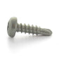 #6 x 3/4 Inch Passivated & Waxed 410 Stainless Steel #2 Point Pan Head Self-Drilling Tek Screw
