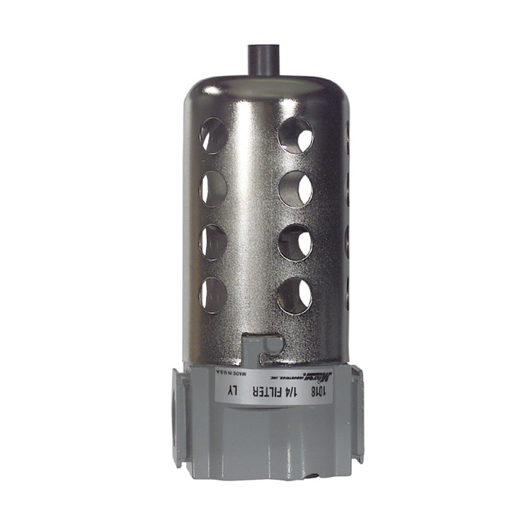 1/4 Inch NPT 40 Micron 150 Psi 48 Scfm 5 Oz Polycarbonate Bowl Die-Cast Aluminum Air Line Micro Filter