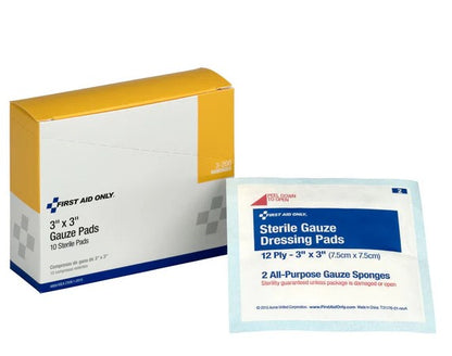3 Inch X 3 Inch Sterile Gauze Pads