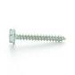 #10-12 x 1 Inch Zinc Plated Low Carbon Steel Indented Hex Washer Head Type-A Self-Tapping Sheet Metal Screw