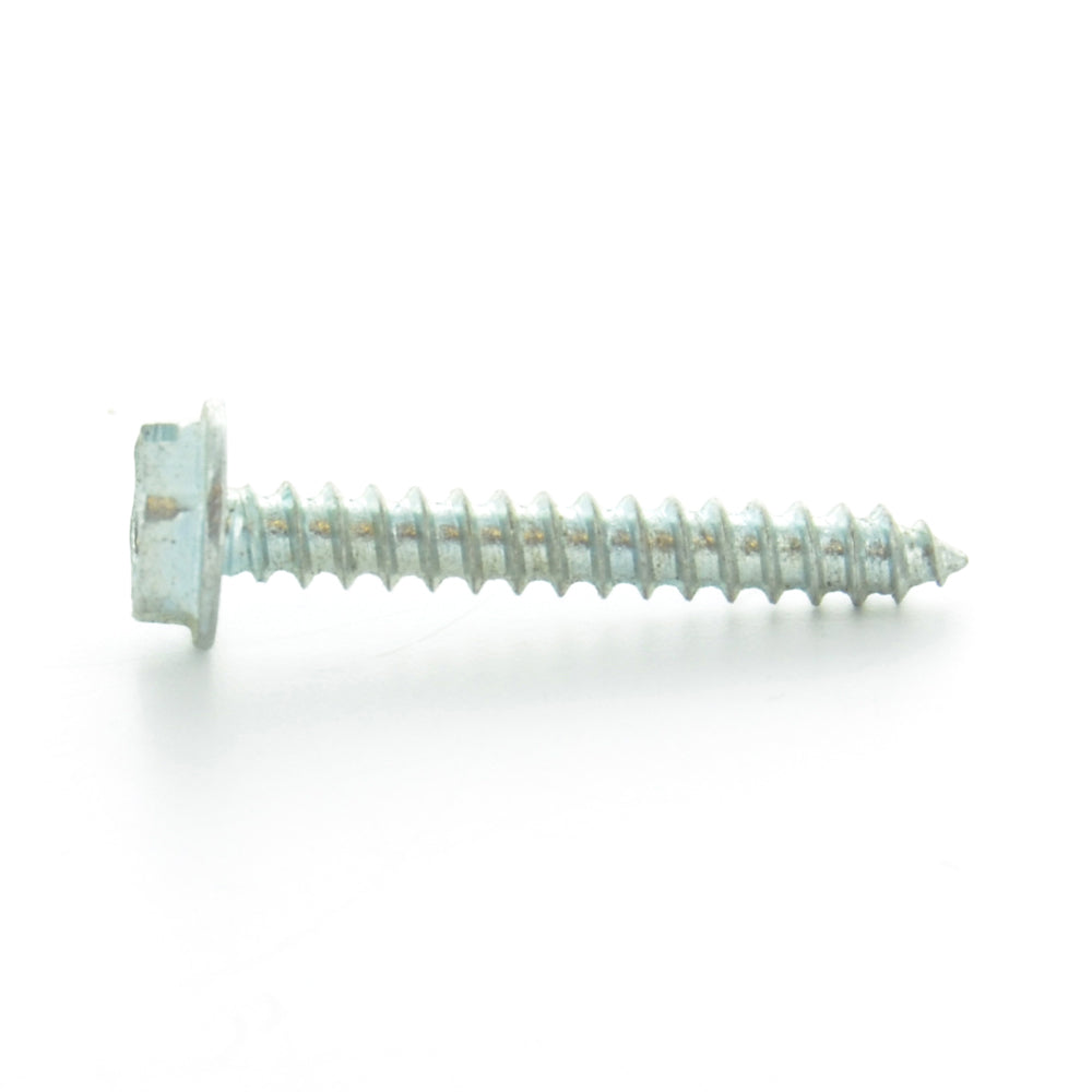 #12-11 x 2-1/2 Inch Zinc Plated Low Carbon Steel Indented Hex Washer Head Type-A Self-Tapping Sheet Metal Screw