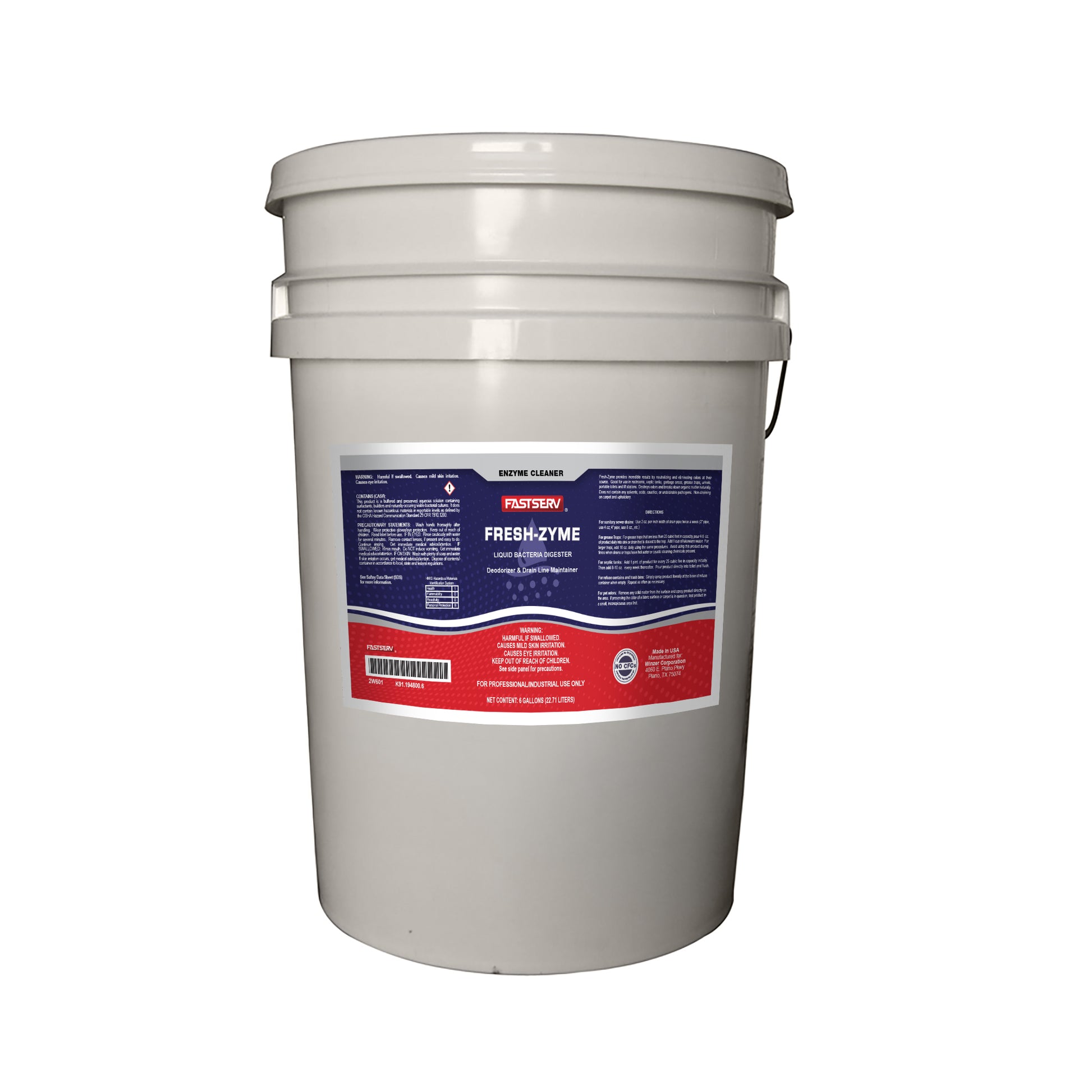 ISI Poly Fresh-Zyme Liquid Bacteria Deodorizer & Drain Maintainer - 6 gal
