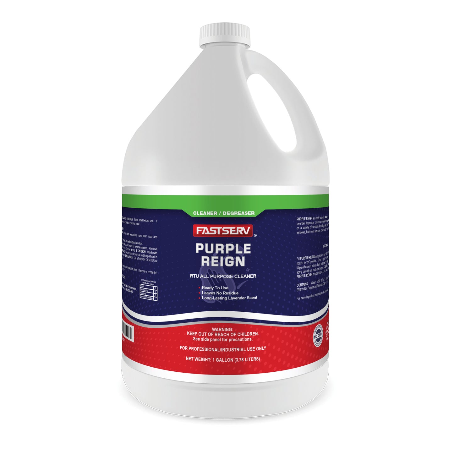 Fastserv Purple Reign All-Purpose Cleaner - 1 Gallon Bottle