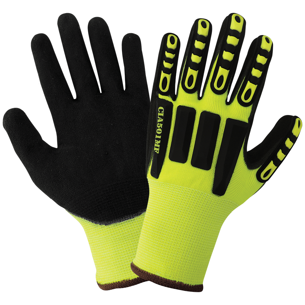 Vise Gripster High-Vis Nitrile Impact Gloves X-Large