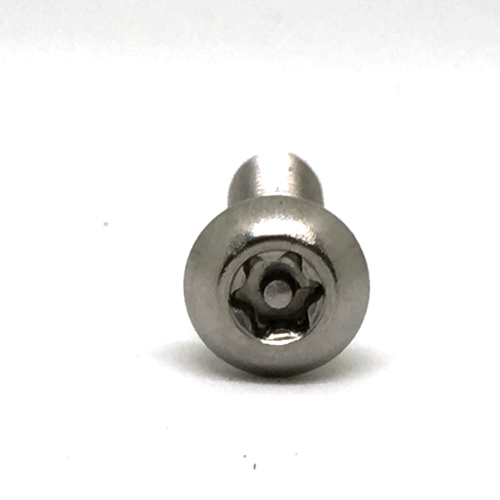 1/4-20 x 1 Inch Stainless Steel Torx Pin Button Head Tamper Resistant Machine Screw