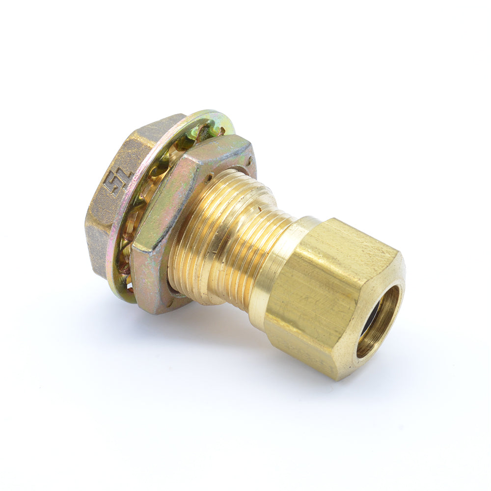 1/2 Inch X 3/8 FPT Brass Female Bulkhead Air Brake Coupling For Copper Tubing