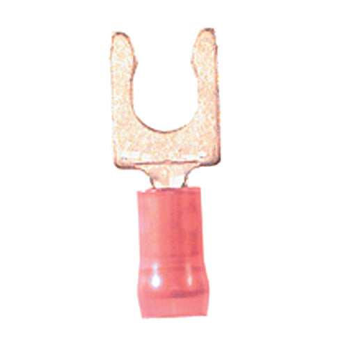 22-18 Gauge Snap Spade Terminal #10 Stud Nylon Insulated Red