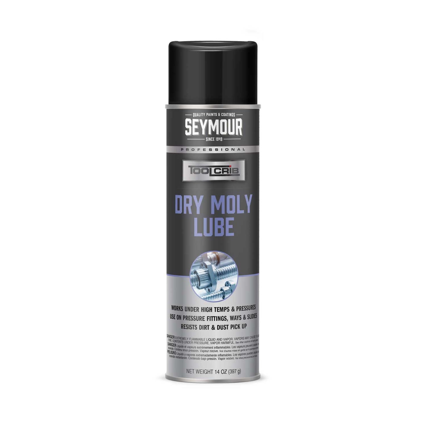 Seymour Tool Crib Dry Moly Lube Dry Moly Lubricant Aerosol - 14 Oz. Net Fill Weight