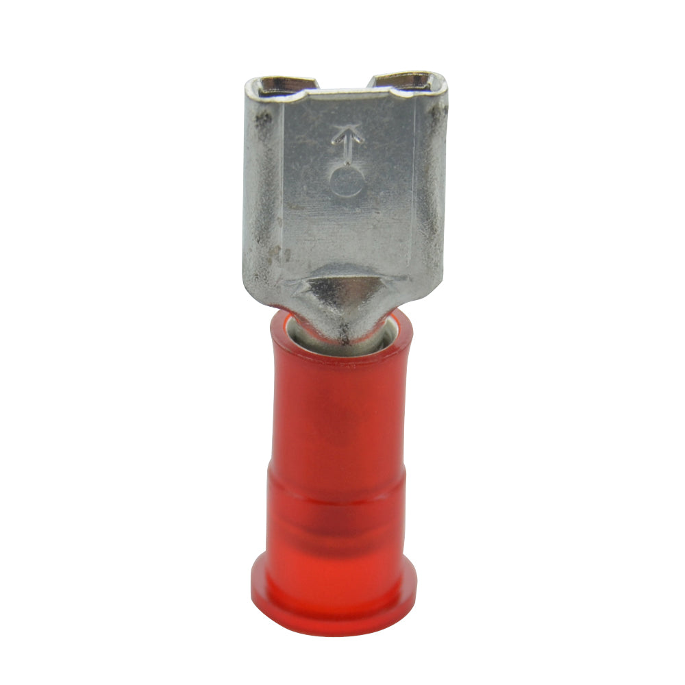 22-18 Gauge Female Quick Disconnect 1/4" Ultra-Tuff Nylon Insulated Red