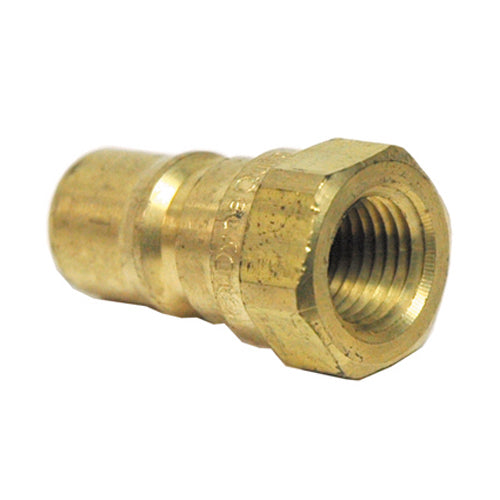 1/4 Inch Series H Iso 'B' Interchange Hydraulic Service Plug Stainless Brass