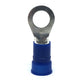 6 Gauge Nylon Insulated Ring Terminal Blue 3/8 Inch Stud