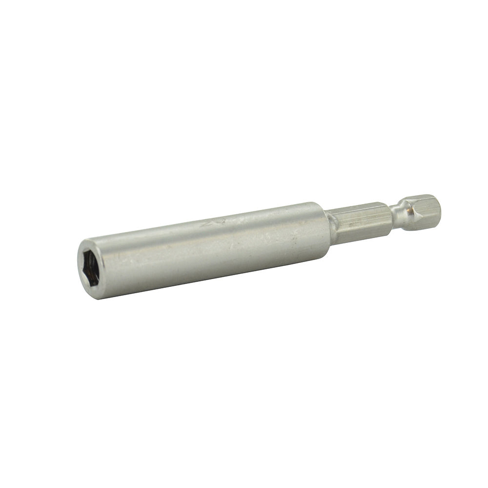 1/4 Inch Hex Drive 1/4 Inch Shank 3 Inch Length Stainless Steel Magnetic Bit Holder With C-Ring