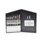 21 Piece ShopPro Cyclone Mechanics Length Drill Set- 3 Flats On Shank- With Rugged Heavy Gauge All�Steel Case Index 1/16 Inch - 3/8 Inch by 64ths