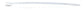 4 Inch Economy Self Locking Wire Tie 6/6 Nylon White - 100 Per Pack
