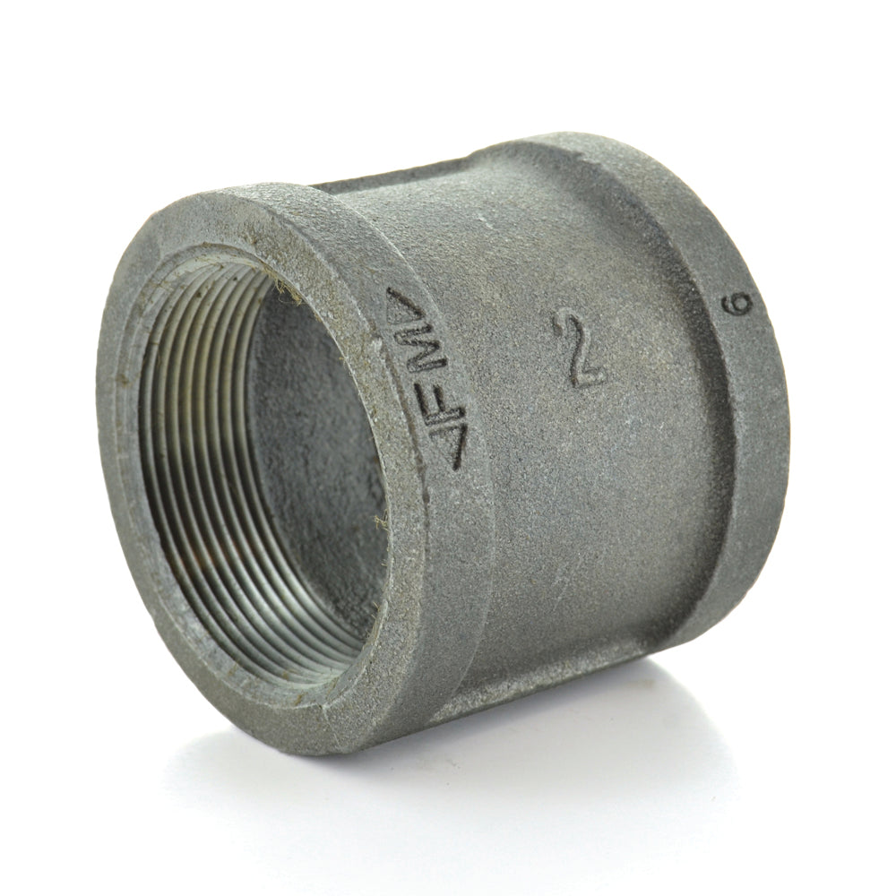 1/2" Schedule 40 Malleable Iron Coupling Black