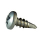 #6 x 3/8 Inch Plain 410 Stainless Steel #2 Point Pan Head Self-Drilling Tek Screw