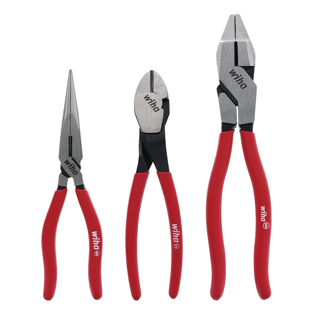 3 Piece Classic Grip Pliers And Cutters Set