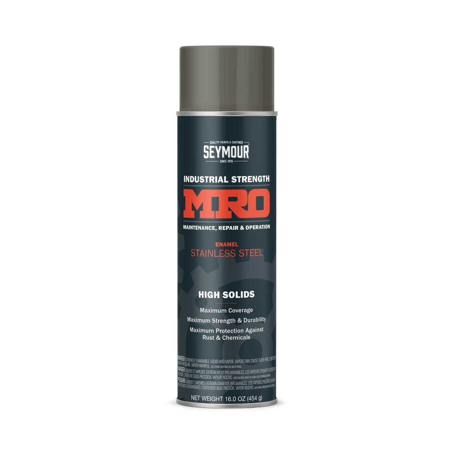 Seymour Mro Industrial Gloss Paint Aerosol Stainless Steel - 16 oz