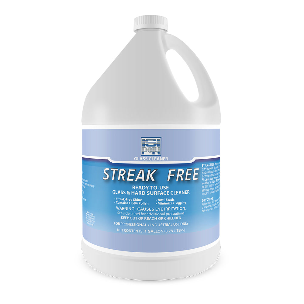 ISI Poly Streak Free Ready-to-Use Glass Cleaner - 1 Gallon