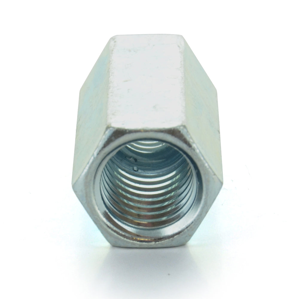 1/2-13 x 3/8-16 x 1-1/4 Zinc Plated A563 Grade A Reducing Hex Coupling Nut