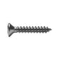 #4 x 1 Inch Plain 18-8 (A2) Stainless Steel Oval Slotted Type-A Self-Tapping Sheet Metal Screw