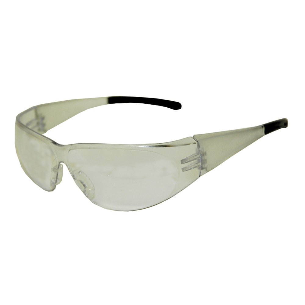 2.0 Diopter Clear Lens Black Frame Polycarbonate Cheaters Bi-Focal Eyewear