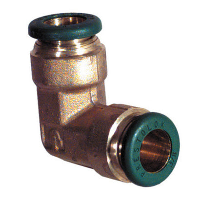 3/8 Inch Nickel Plated Brass Push-In Tube Union Elbow
