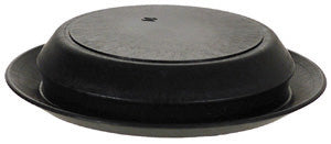 1-1/2 Inch X 1-1/21 To 7/8 Inch Black Polyethylene Depressed Center Hole Plug