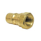 3/8 Inch Series H Iso 'B' Interchange Hydraulic Service Plug Stainless Brass