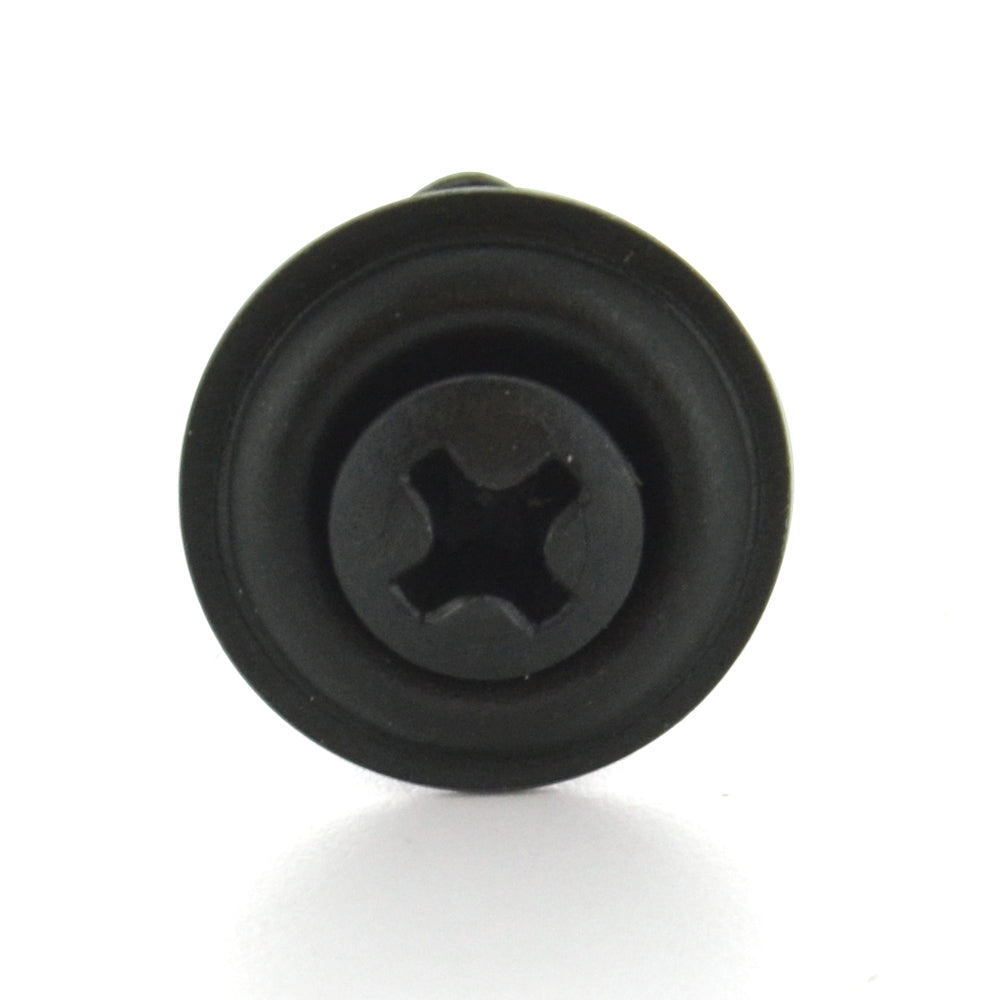 #8-18 x 1-1/4 Inch Black Phosphate Type Ab Phillips Oval Trim Head Tapping Screw