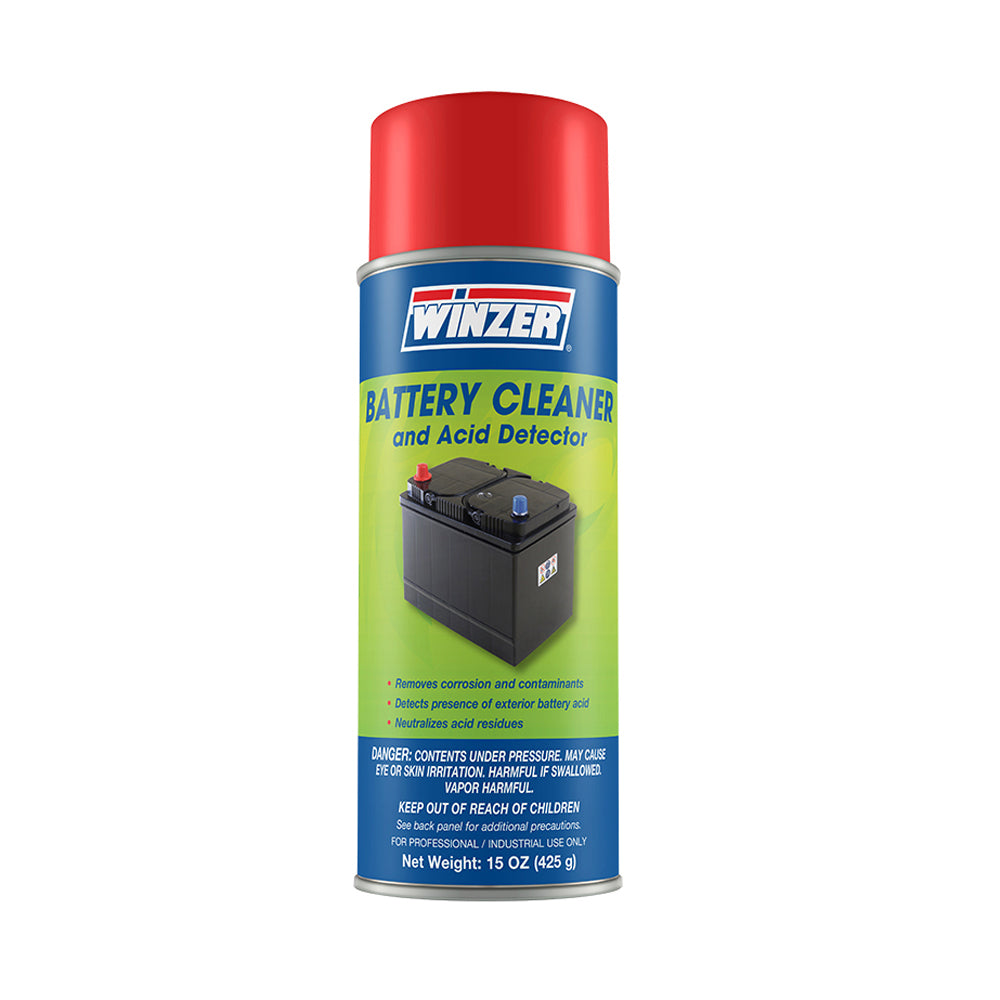 Winzer Battery Cleaner & Acid Detector - 15 Oz Net Weight - Aerosol