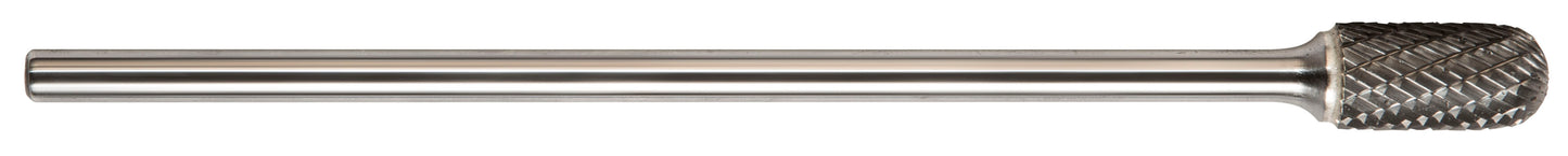 1/2 Inch Cylindrical Radius End 1/4 Inch X 6 Inch Shank Sc-5L6 Premium Carbide Bur