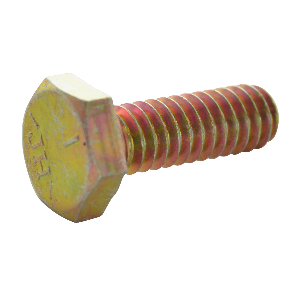 1/4-20 X 3/4 Hex Cap Gr5 Yellow Zinc