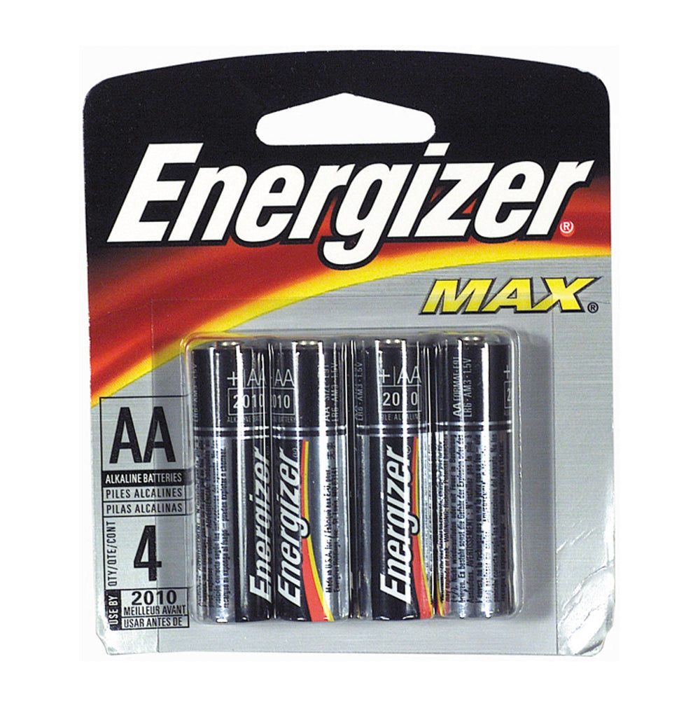 Energizer Max 1.5V AA Cell Alkaline Battery - Pack of 4