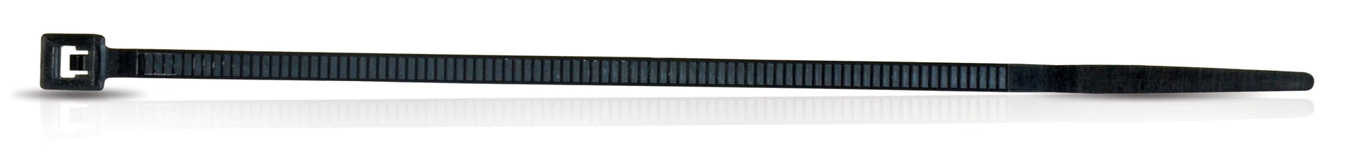 4 Inch Economy Self Locking Wire Tie 6/6 Nylon Black - 100 Per Pack