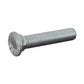 3/8-16 x 2 Inch Coarse Zinc Plated Grade 5 Flat Head Plow Bolt