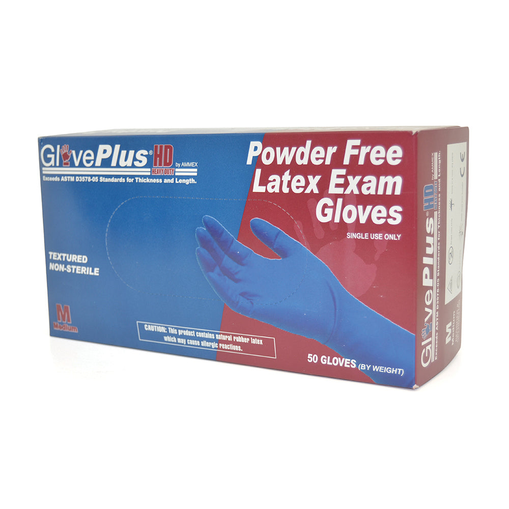 Ammex X-Large Gloveplus® Heavy-Duty Powder-Free Latex Exam Gloves