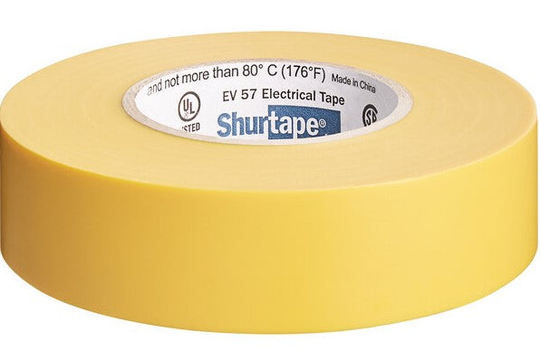 Professional Grade Vinyl Electrical Tape - Yellow - 3/4 x 60'