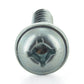 #8 x 3 Inch Zinc Plated Steel Square Drive Pan Washer Face Sheet Metal Screw