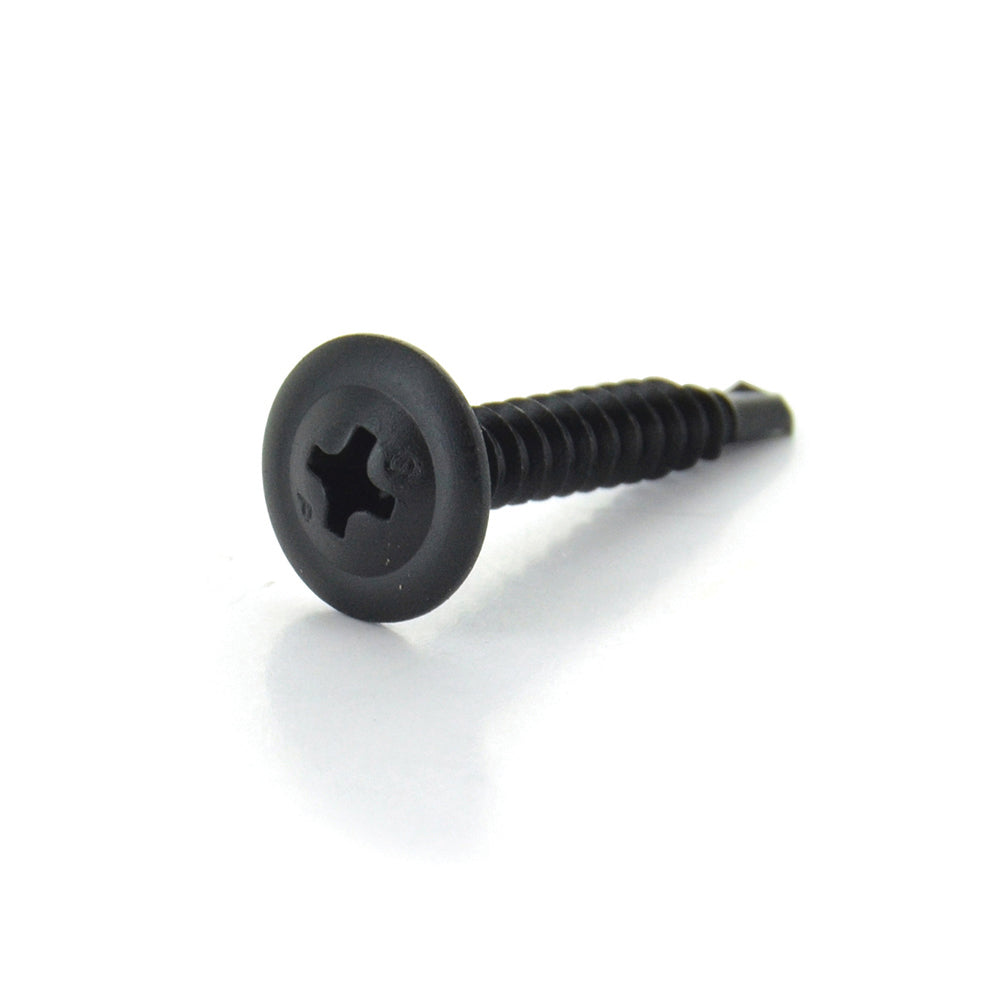 #8-18 x 3/4 Inch Black Oxide Steel #2 Point Modified Truss Head Self-Drilling Tek Screw